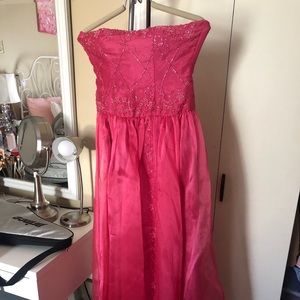 pink prom dress